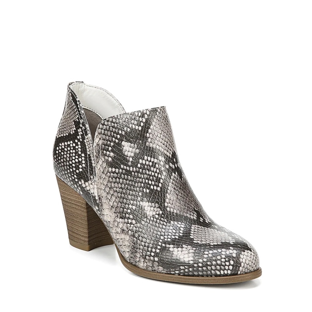 Snake skin booties